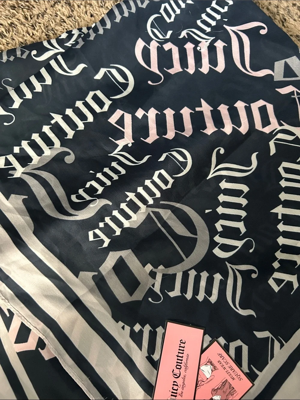 Juicy Couture Logo Scarf